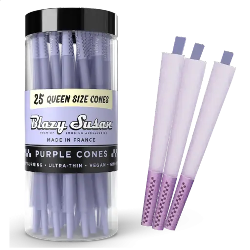 [M0501] BLAZY SUSAN Purple Cones Jar Queen Size 25/1ct
