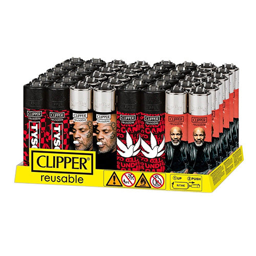 [M0527] CLIPPER Classic Lighter Mike Tyson #4 "Image" 48ct