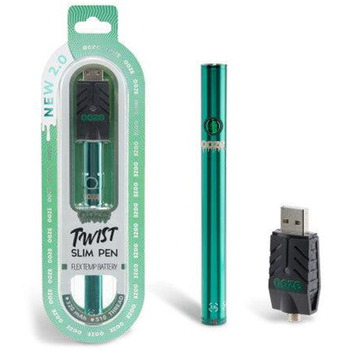 [M0682] OOZE Twist Slim 2.0 Flex Temp Battery Teal 1ct