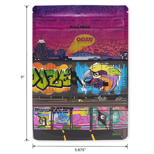 [M0701] OOZE Mylar Bags Tag 1oz 10-Pack 12ct