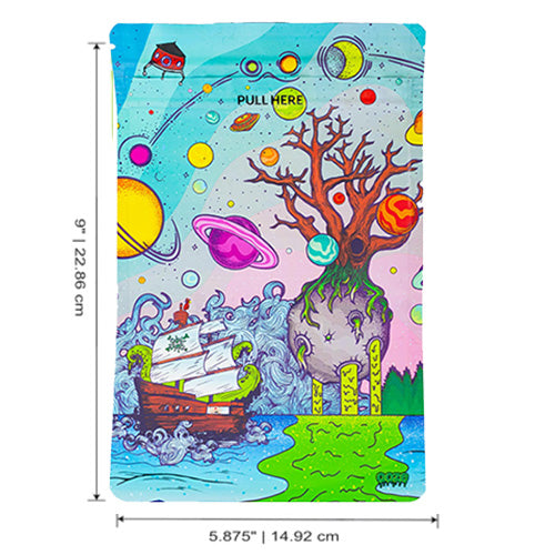 [M0702] OOZE Mylar Bags Tree of Life 1oz 12-Pack 12ct