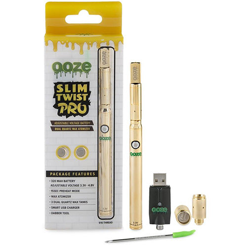 [M0789] OOZE Slim Pro Battery Pen Gold 1ct