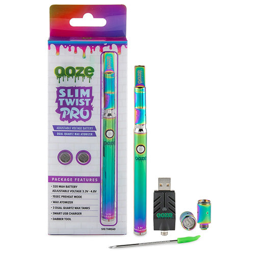 [M0790] OOZE Slim Pro Battery Pen Rainbow 1ct