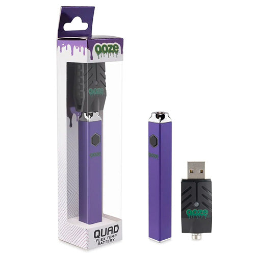 [M0801] OOZE Quad Battery + Smart USB Ultra Purple 1ct
