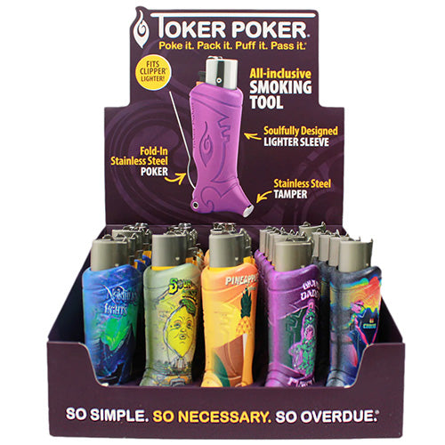 [M0947] TOKER POKER Clipper Edition Califari Strains Display 25ct