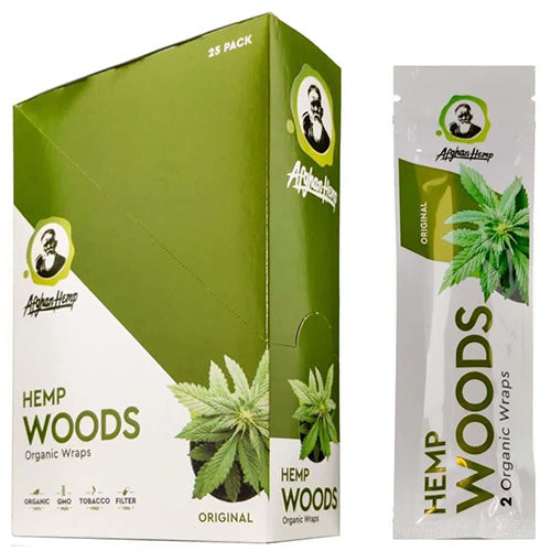 [M1030] AFGHAN HEMP Hemp Woods Original Wraps 25ct