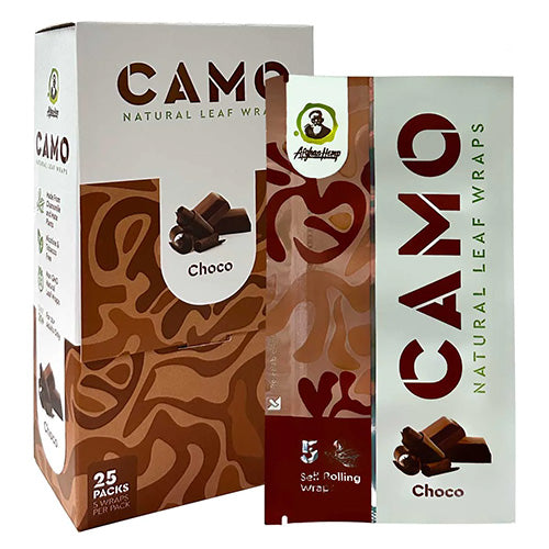 [M1044] CAMO Natural Leaf Wraps Chocolate 5-Pack 25ct