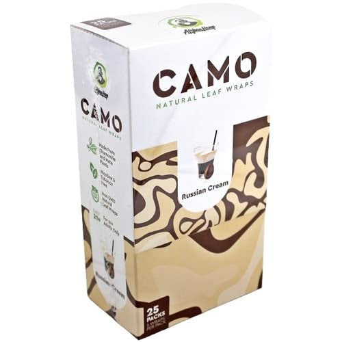[M1051] CAMO Natural Leaf Wraps Russian Cream 5-Pack 25ct