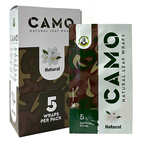 [M1056] CAMO Natural Leaf Wraps Natural 5-Pack 25ct