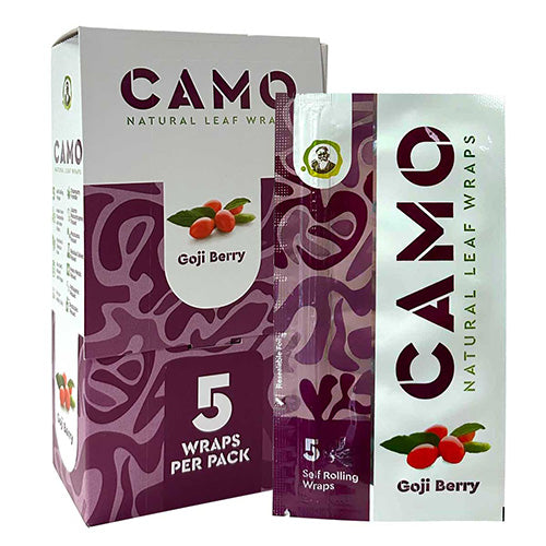 [M1058] CAMO Natural Leaf Wraps Goji Berry 5-Pack 25ct