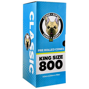 [M1072] CONE SUPPLY Classic White King Size Cones 800ct