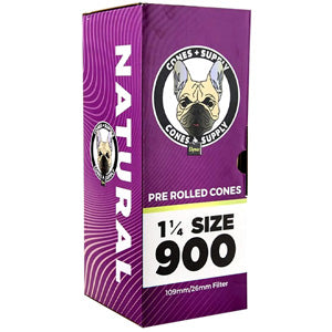 [M1074] CONE SUPPLY Natural Brown 11/4 Size Cones 900ct