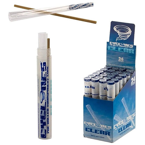[M1086] CYCLONES 2X Clear Natural 24ct