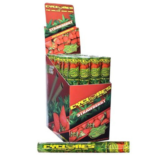 [M1093] CYCLONES 2X Hemp Strawberry 24ct