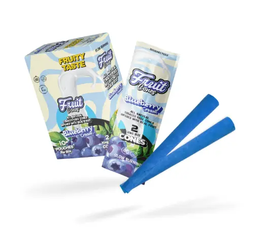 [M1107] FRUIT CUTS Cones Blueberry Cream 2/10ct