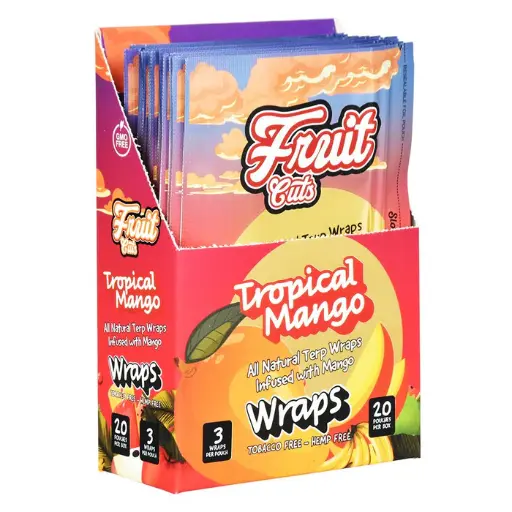 [M1115] FRUIT CUTS Wraps Tropical Mango 3/20ct