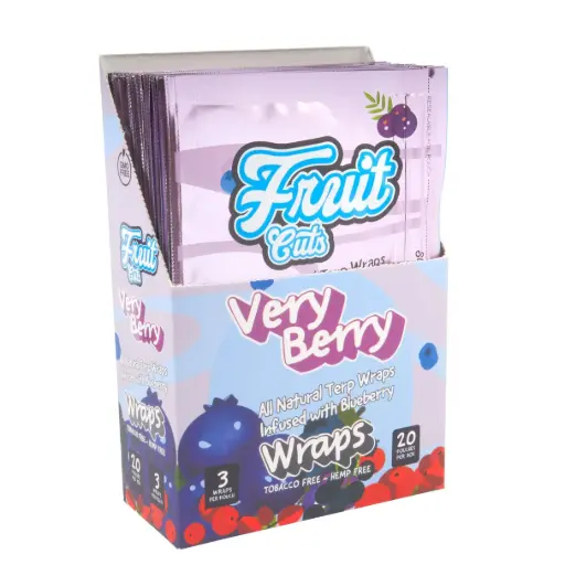 [M1116] FRUIT CUTS Wraps Very Blueberry 3/20ct