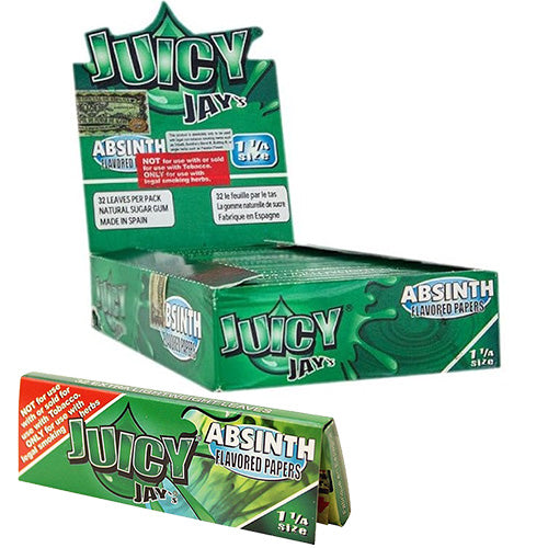 [M1178] JUICY JAY'S Papers 11/4 Size Absinth 24ct