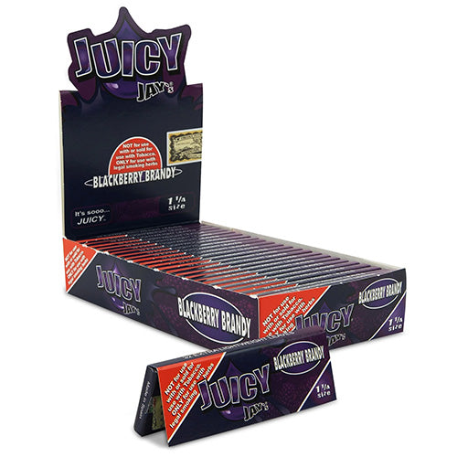 [M1181] JUICY JAY'S Papers 11/4 Size Blackberry 24ct