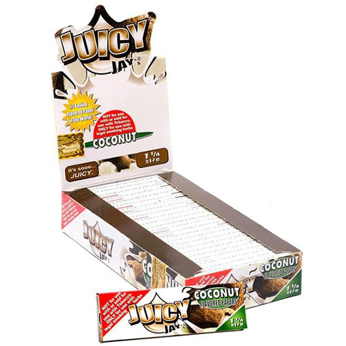 [M1185] JUICY JAY'S Papers 11/4 Size Coconut 24ct