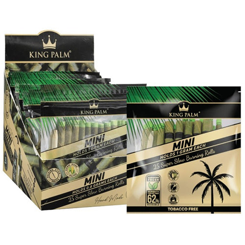 [M1233] KING PALM Mini 25-Pack Natural 8ct