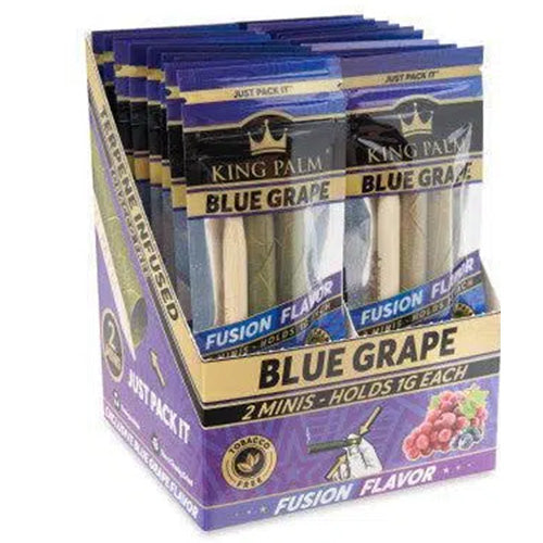 [M1240] KING PALM Mini 2-Pack Blue Grape 20ct