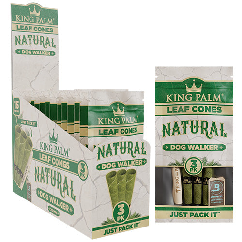 [M1274] KING PALM Cones 70mm Size Natural 3-Pack 15ct