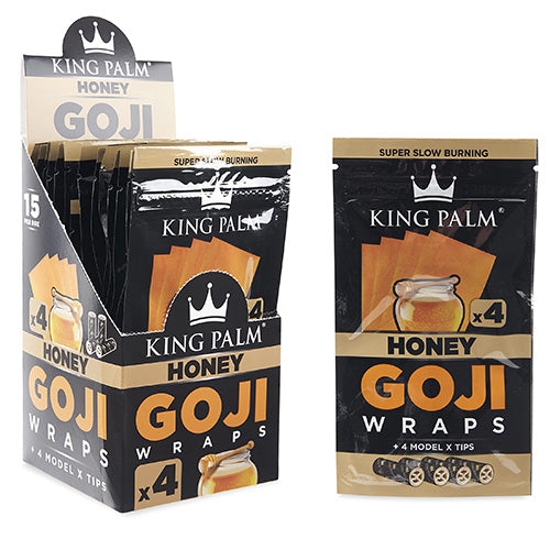[M1293] KING PALM Goji Berry Wraps Honey 4-Pack 15ct