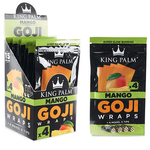 [M1294] KING PALM Goji Berry Wraps Mango 4-Pack 15ct