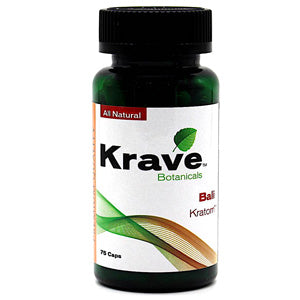 [M1307] KRAVE Kratom Bali Caplets 75/1ct
