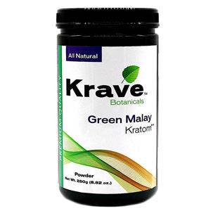 [M1321] KRAVE Kratom Green Malay Powder 250g 1ct
