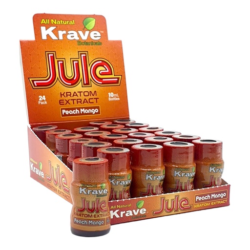 [M1327] KRAVE Jule Kratom Extract Peach Mango 10ml 24ct