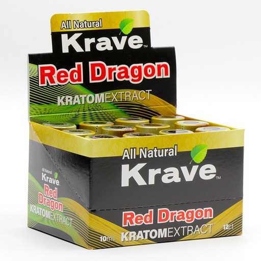 [M1343] KRAVE Pure Extract Shot Red Dragon10ml 12ct