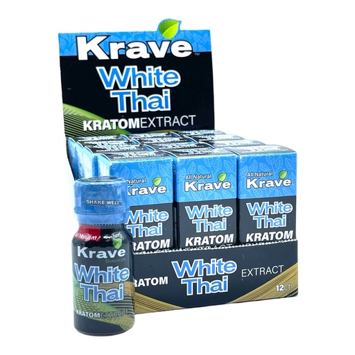 [M1345] KRAVE Pure Extract Shot White Thai 10ml 12ct