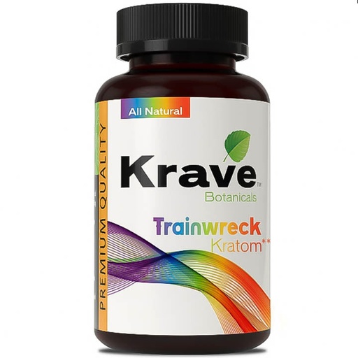 [M1364] KRAVE Kratom Trainwreck Caplets 300/1ct