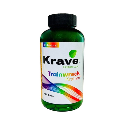 [M1365] KRAVE Kratom Trainwreck Caplets 500/1ct
