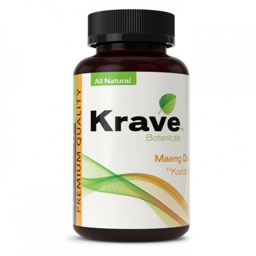 [M1373] KRAVE Kratom White Maeng Da Caplets 75/1ct
