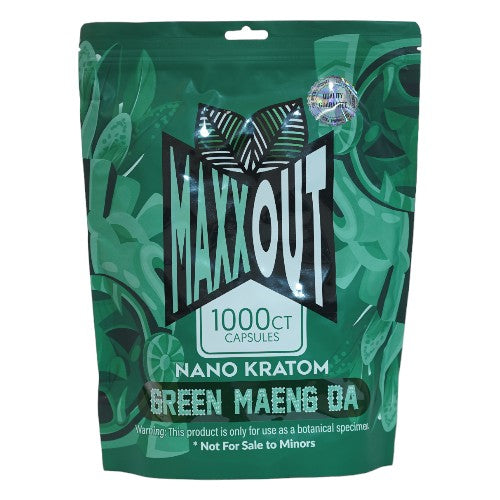 [M1376] MAXXOUT Kratom Green Maeng Da Capsules 1,000ct