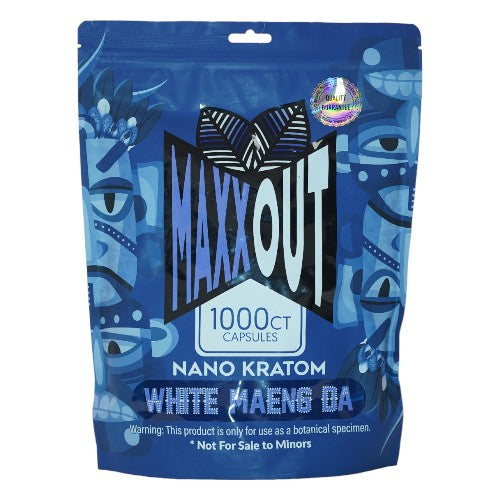 [M1379] MAXXOUT Kratom White Maeng Da Capsules 1,000ct