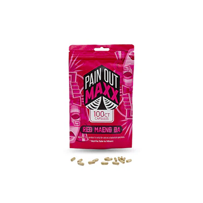 [M1382] MAXXOUT Kratom Red Maeng Da Capsules 100ct