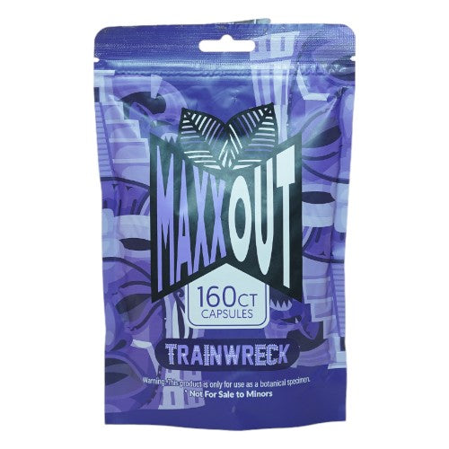 [M1390] MAXXOUT Kratom Trainwreck Capsules 160ct