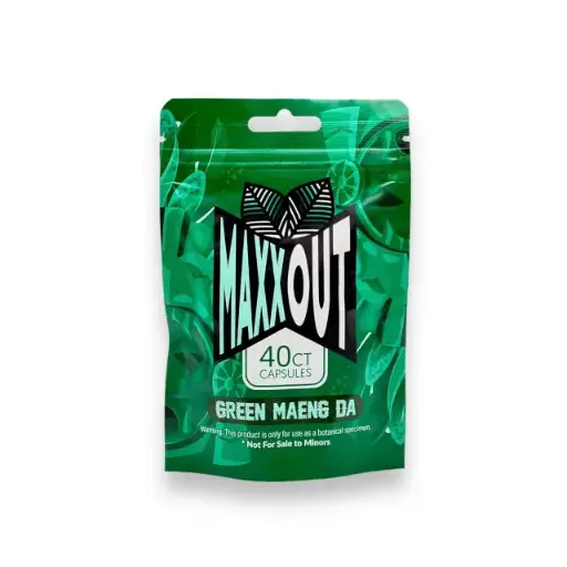 [M1395] MAXXOUT Kratom Green Maeng Da Capsules 40ct