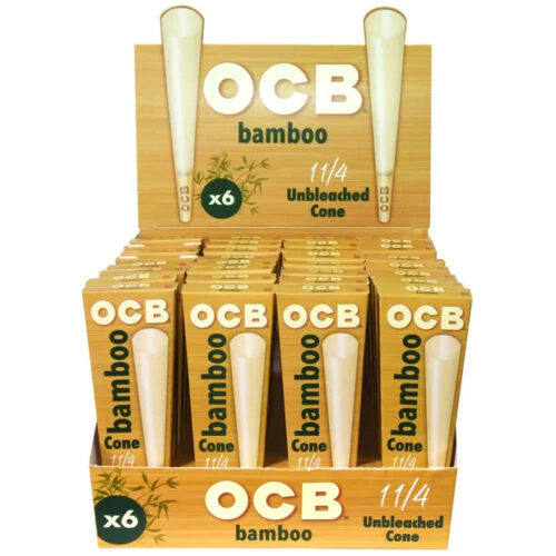 [M1422] OCB Cones Bamboo 11/4 Size 6/32ct