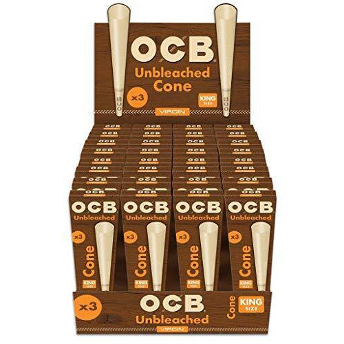 [M1427] OCB Cones Virgin King Size 3/32ct