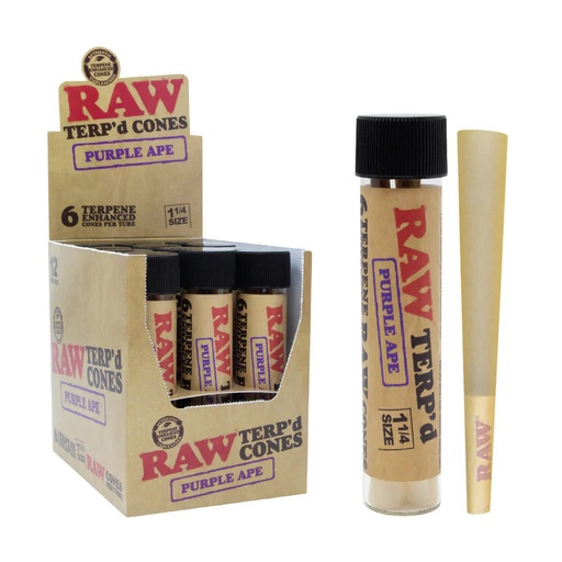 [M1529] RAW Terp Dipped Cones Purple Ape 6/12ct