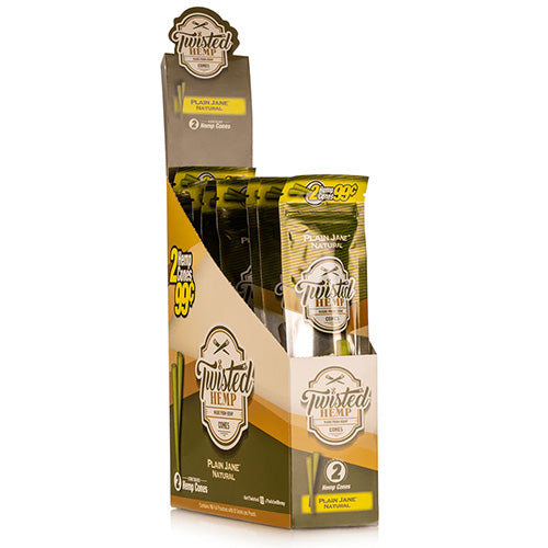 [M1541] TWISTED HEMP Cones Plain Jane 2-Pack 10ct