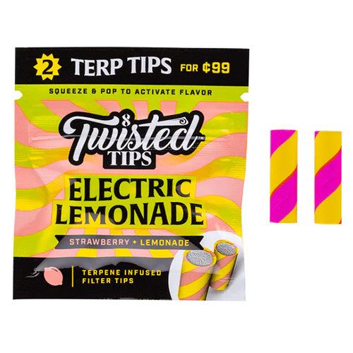 [M1563] TWISTED TIPS Terpene Infused Tips Electric Lemonade 2 for $0.99 24ct