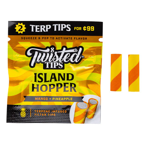 [M1564] TWISTED TIPS Terpene Infused Tips Island Hopper 2 for $0.99 24ct