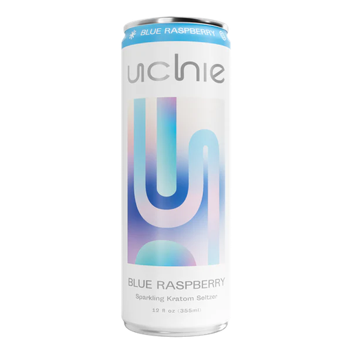 [M1572] UCHIE Kratom Seltzer 50MIT Blue Raspberry 12oz 1ct