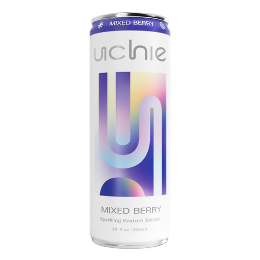 [M1574] UCHIE Kratom Seltzer 50MIT Mixed Berry 12oz 1ct